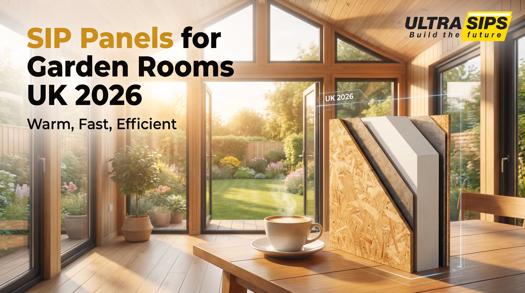 SIP Panels for Garden Rooms UK 2026: Warm, Fast, Efficient