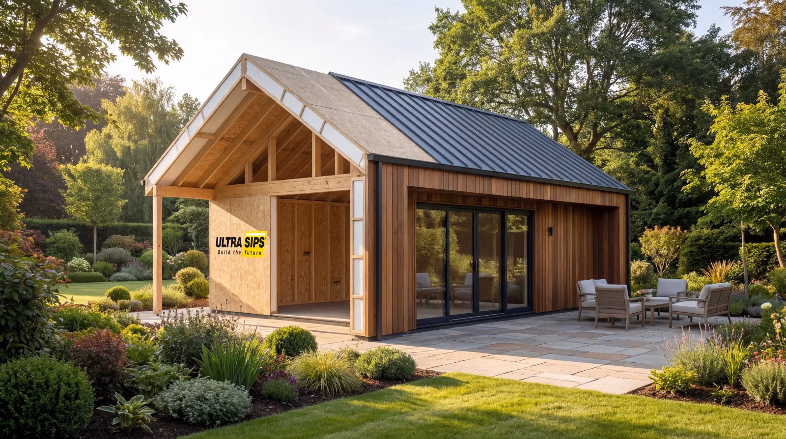 7m x 5m SIP Pavilion with Canopy - Image 2