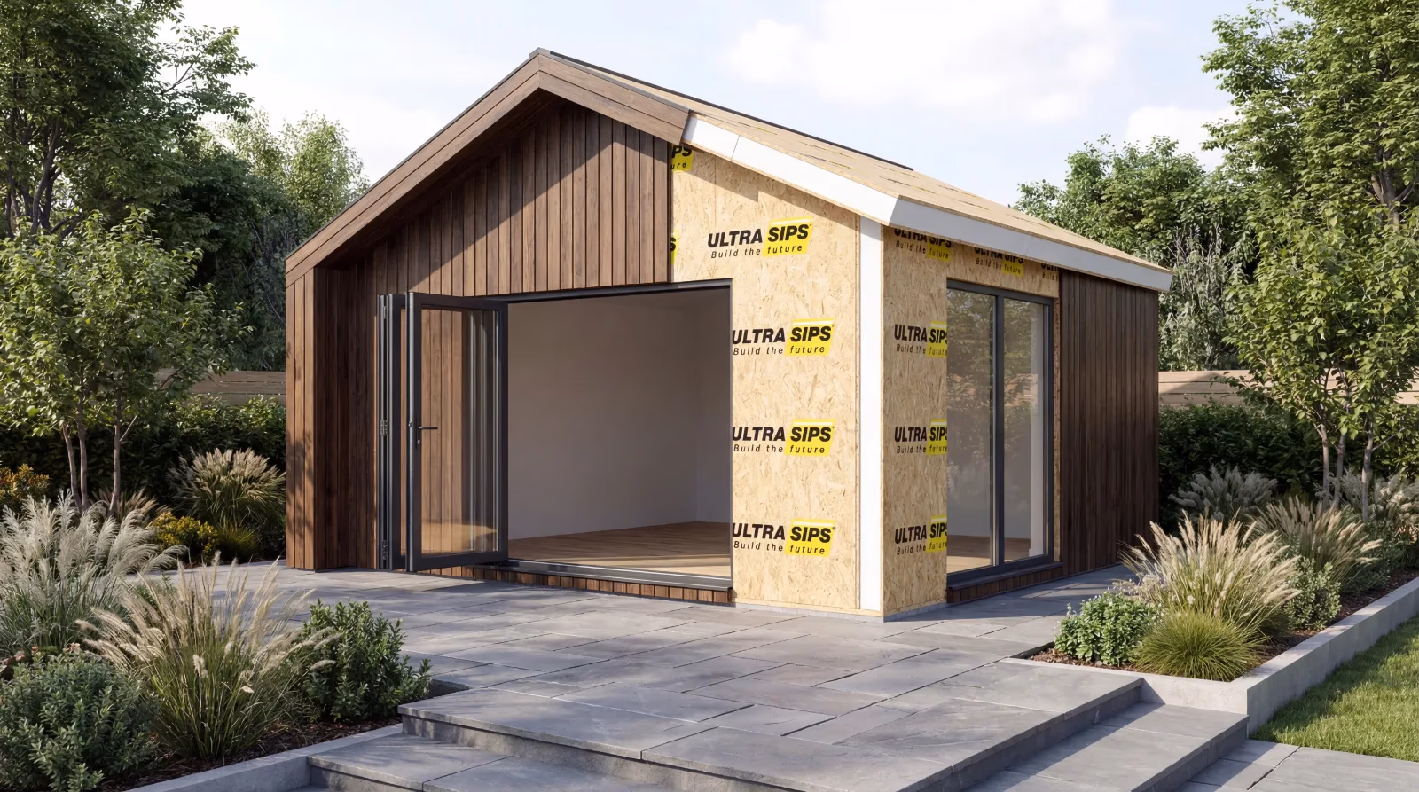6m x 4m SIP Studio with Bifold Opening